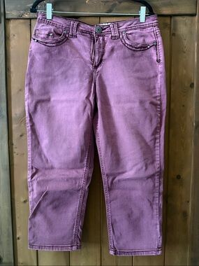Ruff Hewn rust color Capri length jeans